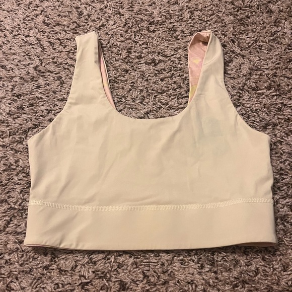 Fabletics Yellow & Pink Reversible Sports Bra - Picture 1 of 5